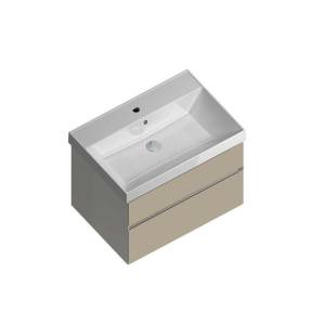 Тумба для комплекта Kerama Marazzi Cubo 70 подвесная, лимо матовая, с ящиками