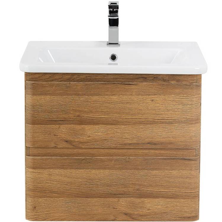Тумба под раковину Belbagno Albano-Cer ALBANO-CER-500-2C-SO-RR 47x44x50 Rovere Rustico подвесная с двумя выкатными ящиками