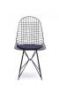 Стул обеденный Stool Group Eiffel AFR-18B-P1 BL/BL с черной подушкой фото 2