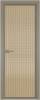 Межкомнатная дверь Profil Doors 1 AV цвет профиля Никель матовый, стекло безопасное 6 мм мору золото 800x2000