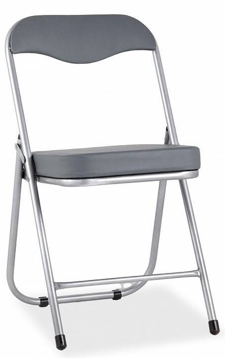 Стул складной Stool Group Джон RS04K-904-05 обивка экокожа серая