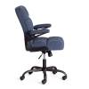 Кресло компьютерное Tetchair Lugano 21801 темно-синий, ткань teddy фото 2