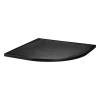 Поддон для душа BelBagno Uno TRAY-MR-UNO-R-90-550-35-NERO-NO с сифоном и чёрной матовой декоративной накладкой, чёрный, 90x90 фото 2