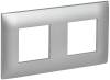 Рамка 2-постовая IEK Skandy SK-M22-K23 серебряный