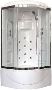 Душевая кабина Royal Bath RB100NRW-T-CH+Р с высоким поддоном, с хамамом и сиденьем