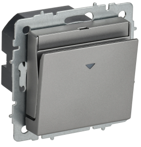 Выключатель карточный IEK Brite BR-V11-0-10-K46 сталь