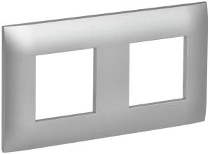 Рамка 2-постовая IEK Skandy SK-M22-K23 серебряный