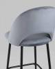 Стул барный Stool Group Меган AV 415-H14-08(PP) велюр серый фото 6