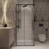 Душевой уголок Niagara Nova NG-6824-34 BLACK 100x100, квадратный, черный фото 2