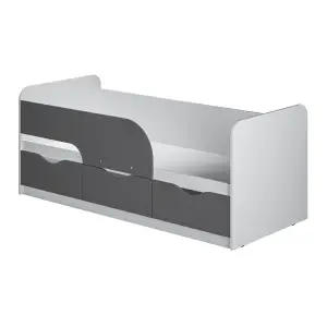 Детская кровать БТС МЕБЕЛЬ Стандарт КР-22 00-00164511 белый, серый 186x80