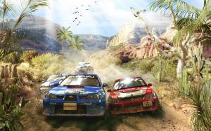 3D Фотообои Artegrafico «Ралли в Африке» CAR028 акварель