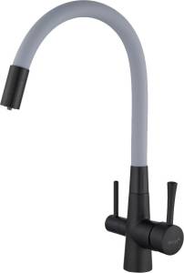 Смеситель для кухни Savol S-L1806H-04 с гибким изливом