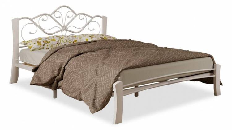 Кровать полутораспальная Woodville Виктори 403003 белая 140х200