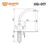 Смеситель для кухни Ulgran Quartz UQ-017-02 лен фото 3