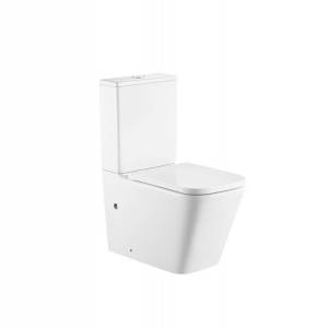 Унитаз-компакт Abber Rechteck AC1210T безободковый, с крышкой-сиденьем микролифт