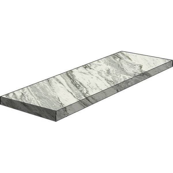 Ступень Italon Скайфолл 620070001559 Бьянко Парадизо Угловая Левая Пат Рет 33x120