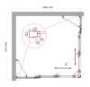 Душевой уголок BelBagno LUCE-AH-22-110/105-C-Cr профиль хром, стекло прозрачное, 110x105x195 фото 2
