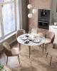 Набор из 2 стульев Stool Group Пенелопа FDC8054 FUT-51 + FUT-52 X2 бежевый, коричневый, велюр фото 4