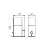 Фасадный светильник с датчиком Kanlux VADRA 21L-UP SE 29011 фото 4