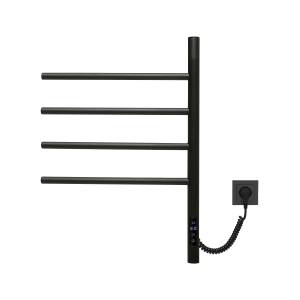 Полотенцесушитель электрический Vincea VTD-1S1CBE черный, с таймером, 43x60