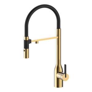 Смеситель для кухни Paulmark Magneto One Ma213188-LG светлое брашированное золото