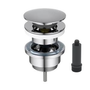 Донный клапан для раковины Timo 8211/00 с переливом, универсальный, хром