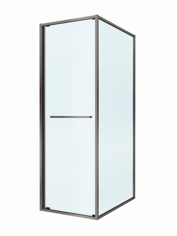 Душевой уголок Cezares LUX-AH-FS-1-70/90-C-GM профиль оружейная сталь, стекло прозрачное, 70x90x195