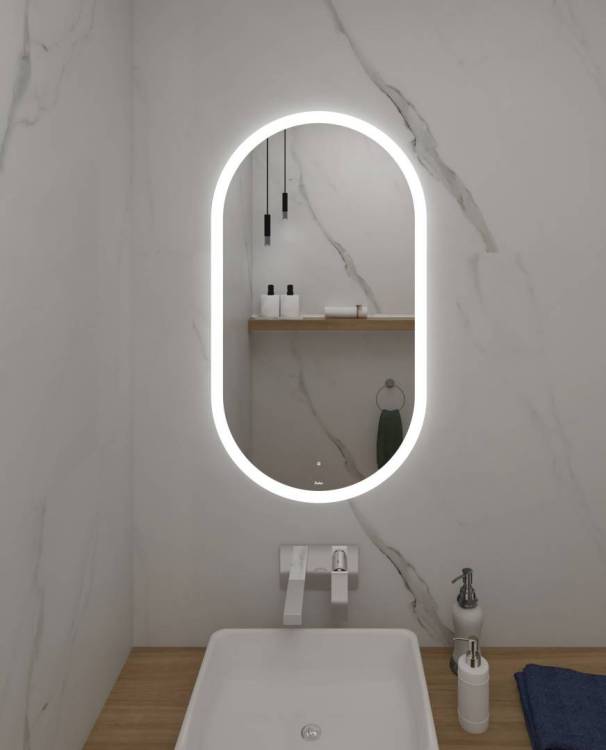 Зеркало Sintesi Sharme 55 SIN-SPEC-SHARME-55 с LED-подсветкой 550x1000