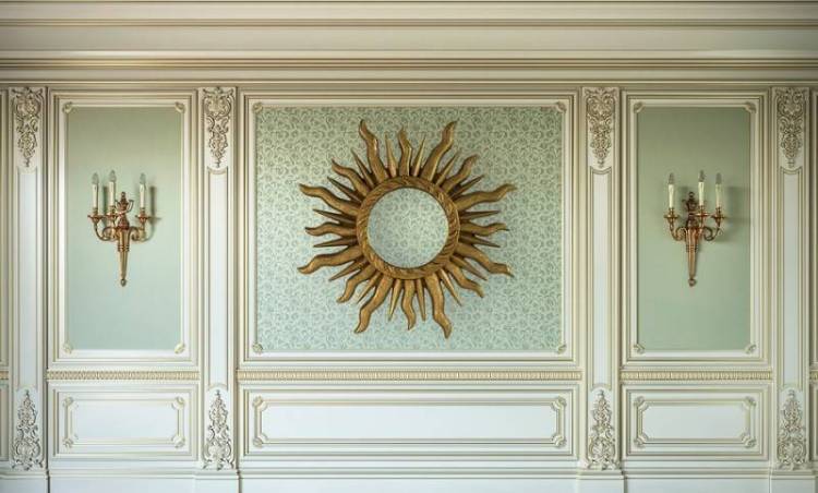 3D Фотообои Artegrafico «Аристократичный декор» DR-013 акварель