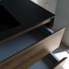Тумба с раковиной Vincea Luka 1000 2 выкатных ящика, C.Oak, раковина черная фото 4