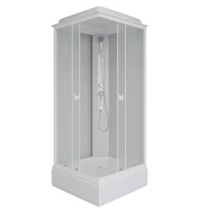 Душевая кабина Niagara Promo P80/26Q/MT профиль белый, стекло матовое, 80x80x215