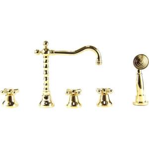 Смеситель Webert Armony AM730402010 с внутренней частью, золотой