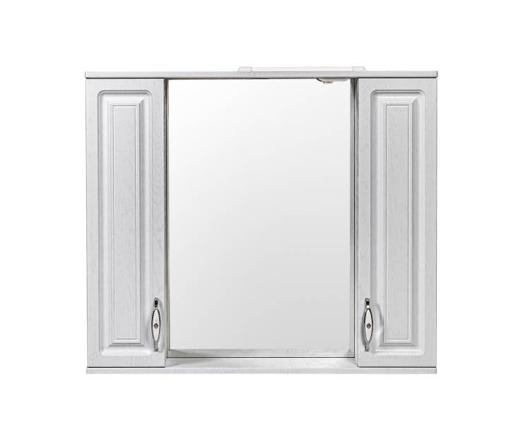 Зеркало-шкаф Stella Polar Кармела 90/С SP-00002033 Люкс белое серебро