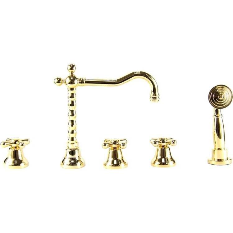 Смеситель Webert Armony AM730402010 с внутренней частью, золотой