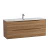 Тумба с раковиной BelBagno MARINO-CER-N-1200-2C-SO-WO-P подвесная, Rovere Bianco, 51.6x121x46 фото 2