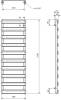 Полотенцесушитель электрический Luxrad Scala New 065477 123х50 R, серый, терморегулятор selmo smart фото 3
