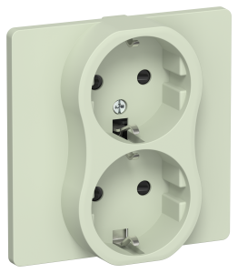 Розетка 2-местная с заземлением и шторками IEK Flite FI-R24C-16-K92 панг