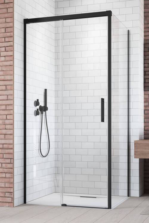 Душевой уголок Radaway Idea KDJ 120х75 см правый, стекло прозрачное, профиль черный
