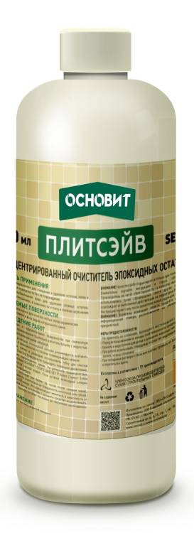 Очиститель эпоксидной затирки Основит Плитсэйв SЕ1 Р концентрированный 0.5 л