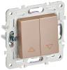 Выключатель жалюзи IEK Skandy SK-V15-0-10-K98 песочный