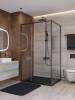 Душевой уголок Cezares LUX-AH-FS-11-110/90-C-GM профиль оружейная сталь, стекло прозрачное, 110x90x195 фото 4