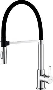 Смеситель для кухни Paulmark Halt Ha214021-CR хром, с гибким изливом
