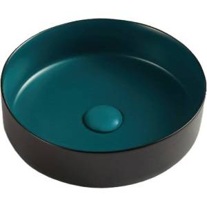 Раковина Weltwasser WW Elbach 10000005599 M3134 BBG 35 см, черно-зеленая