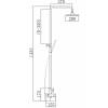 Душевая стойка Comforty FF018W-CMT черный фото 10