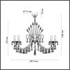 Подвесная люстра Odeon Light Banche 5004/14 фото 4