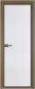 Межкомнатная дверь Profil Doors 1 AV цвет профиля Шампань, стекло безопасное 6 мм мору белый 700x2000