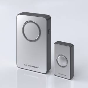 Звонок дверной беспроводной Elektrostandard DBQ27M WL 38M IP20 Серебро/Черный