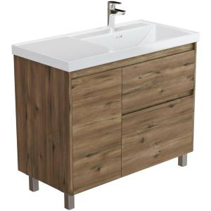 Тумба с раковиной Aquanet Nova Lite 2.0 90 R 365930 Дуб рустикальный