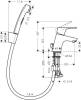 Смеситель для раковины Hansgrohe Focus E2 31926000 с гигиеническим душем фото 2
