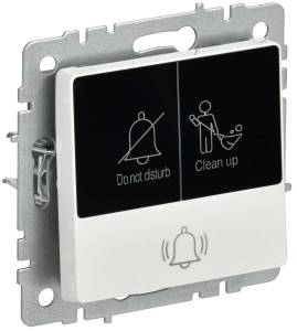 Кнопка звонка IEK Brite BR-V14-2-10-K01 белый